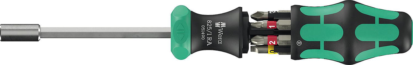 Magazine bit holder with ratchet function Wera Kraftform Kompakt 27 RA 1, 6-piece
