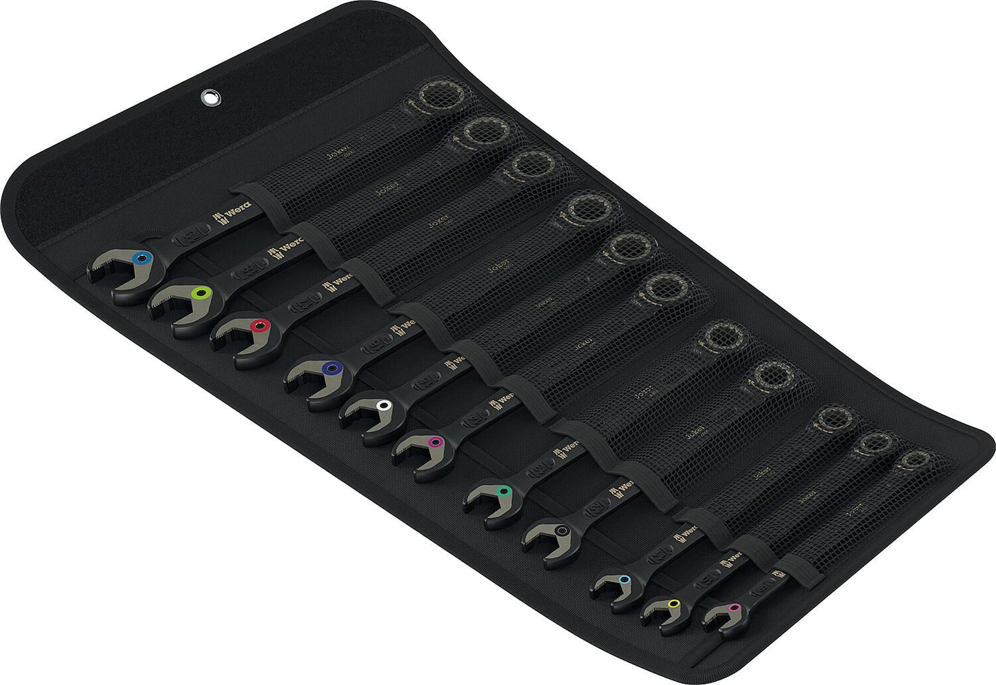 Wera 6000 Joker Black Edition 11 open-end/ring ratchet wrench set, 11-piece