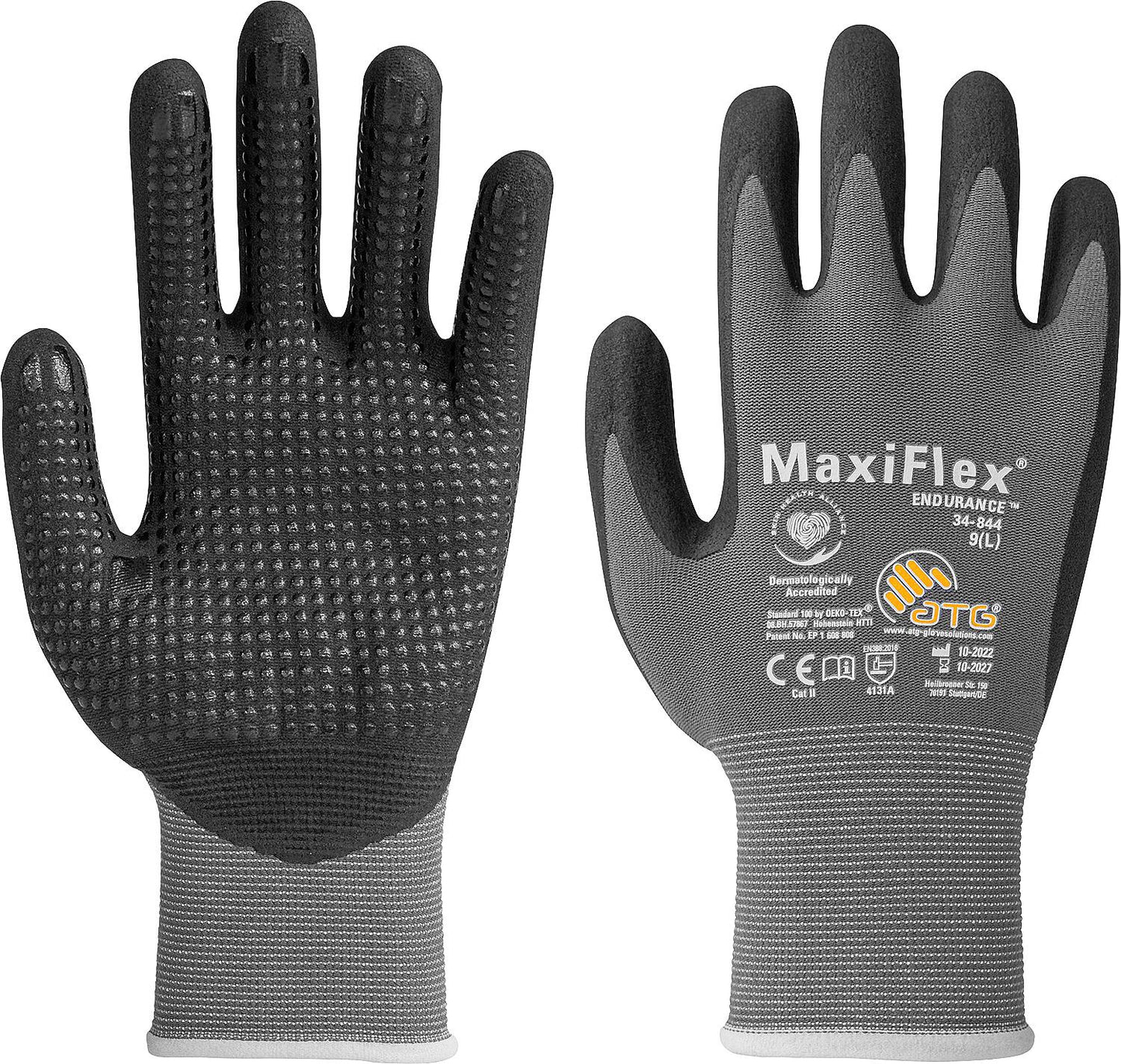 Plumber's gloves, breathable, size 9, 1 pair