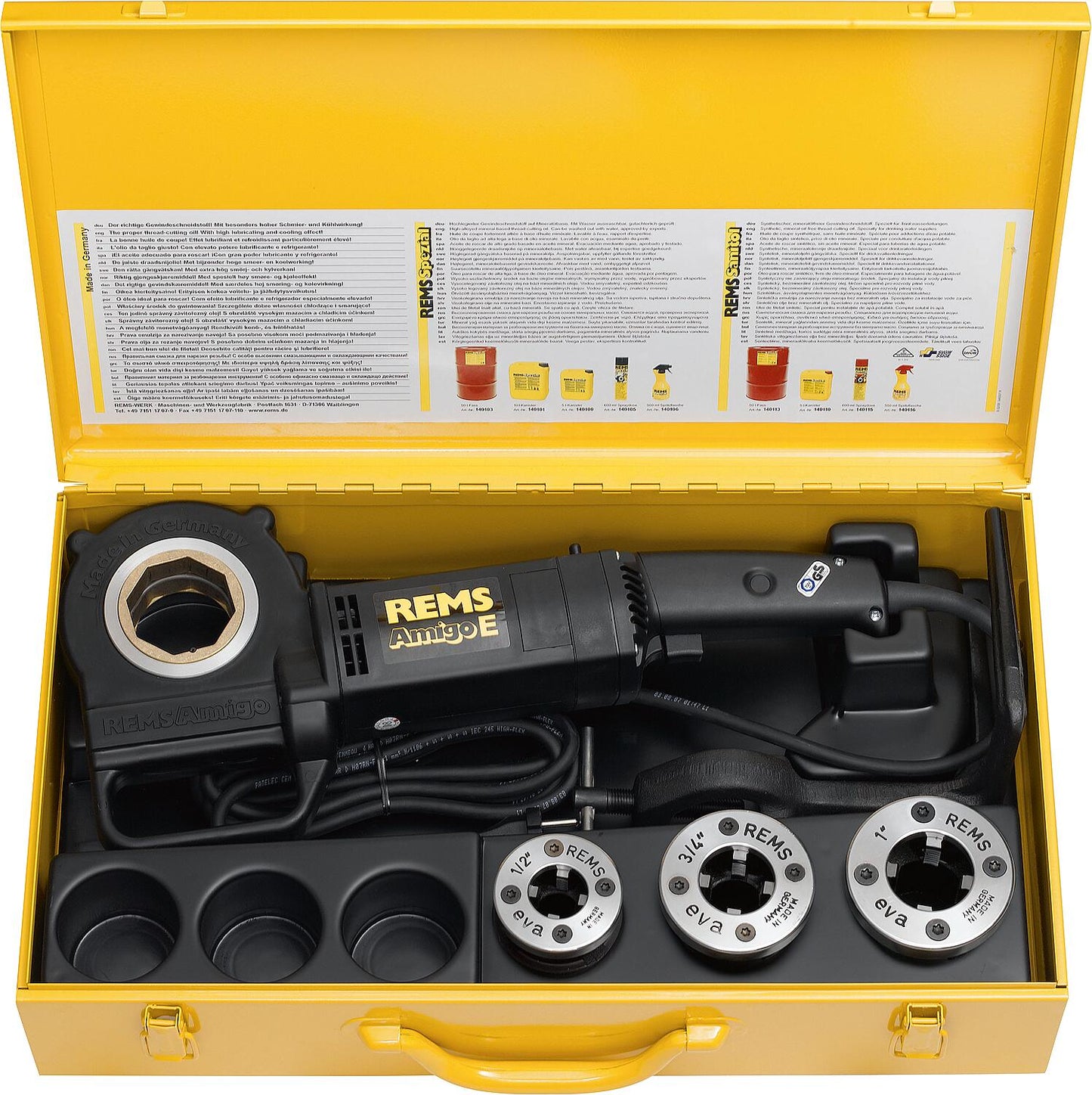 Elektrisches Schneidkluppen-Set bis DN 25 (1") Amigo E