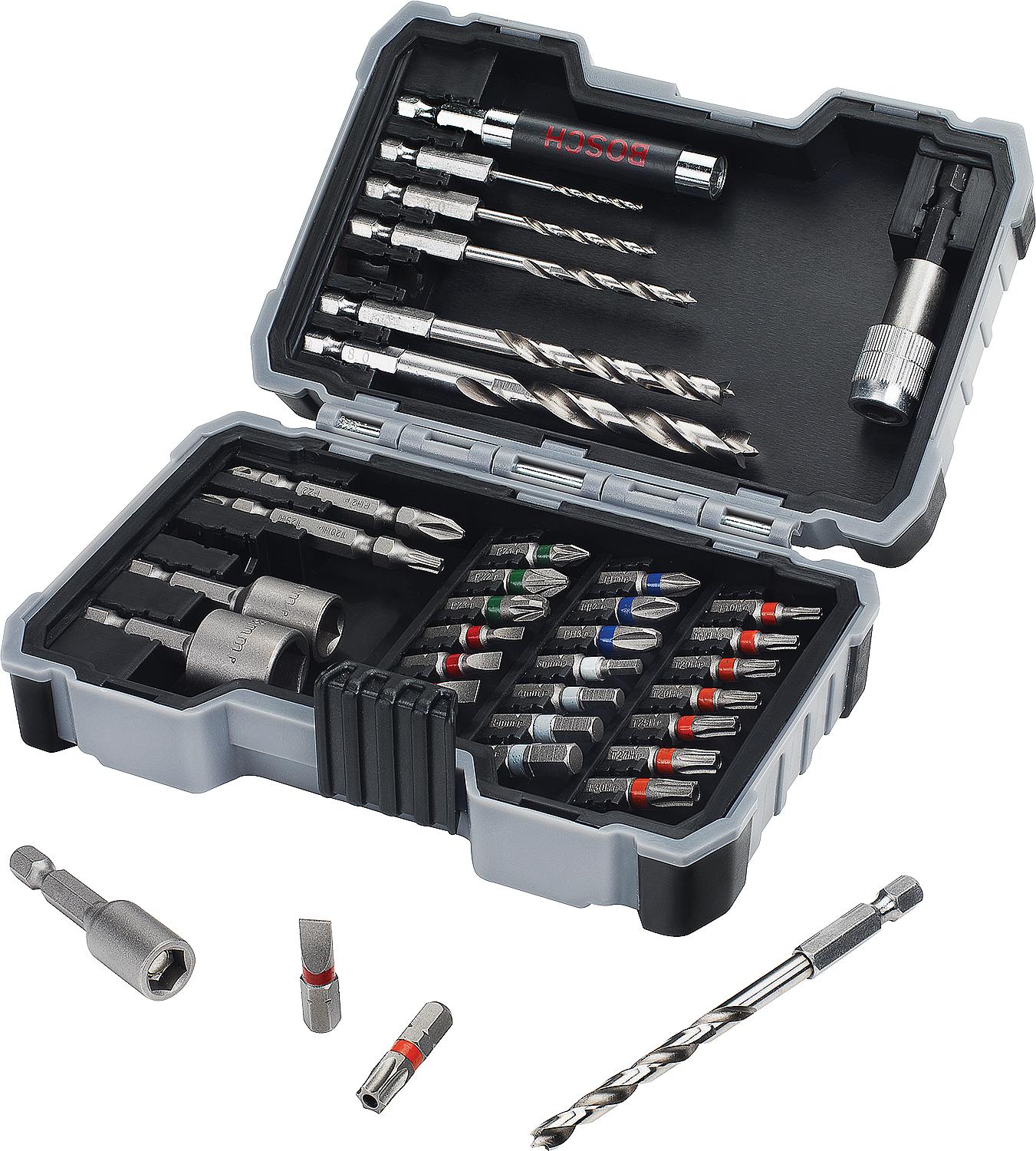 Bosch 35-piece wood drill bit and driver set