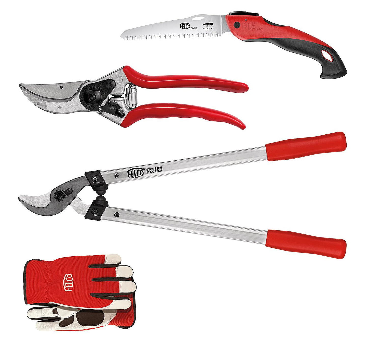 Felco 4-piece tree pruning set