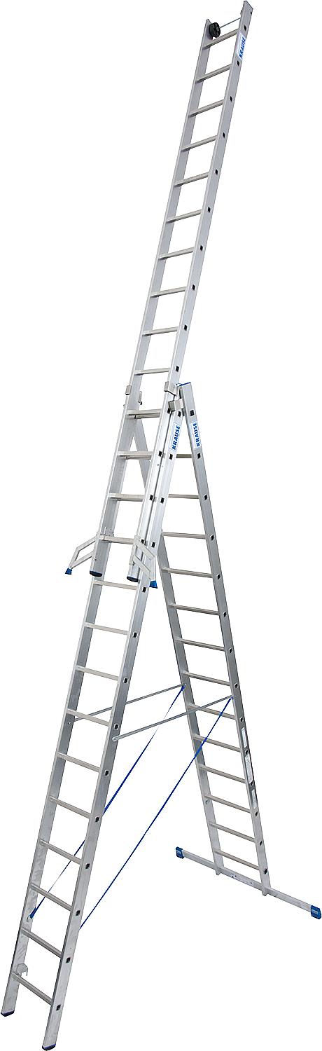 Vielzweckleiter KRAUSE STABILO 3x8 Sprossen mit Treppenfunktion