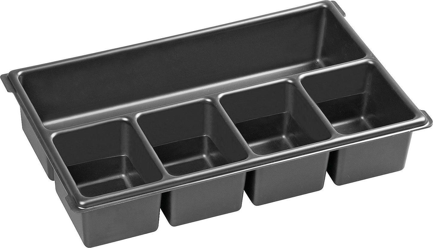Small parts insert suitable for XL-BOXX® made of plastic with 5 compartments