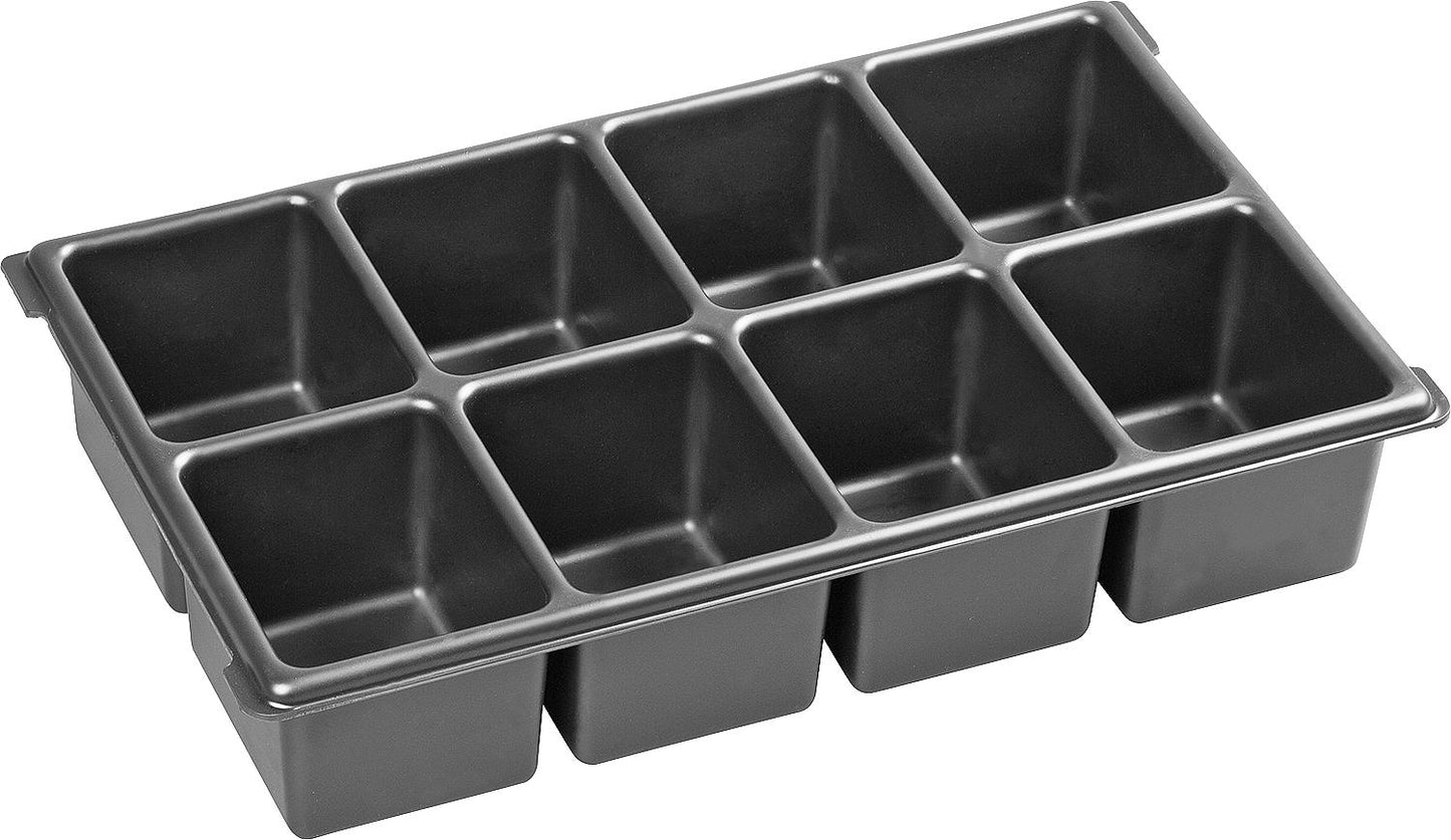 Insert pour petites pièces compatible avec la boîte XL-BOXX®, en plastique, à 8 compartiments