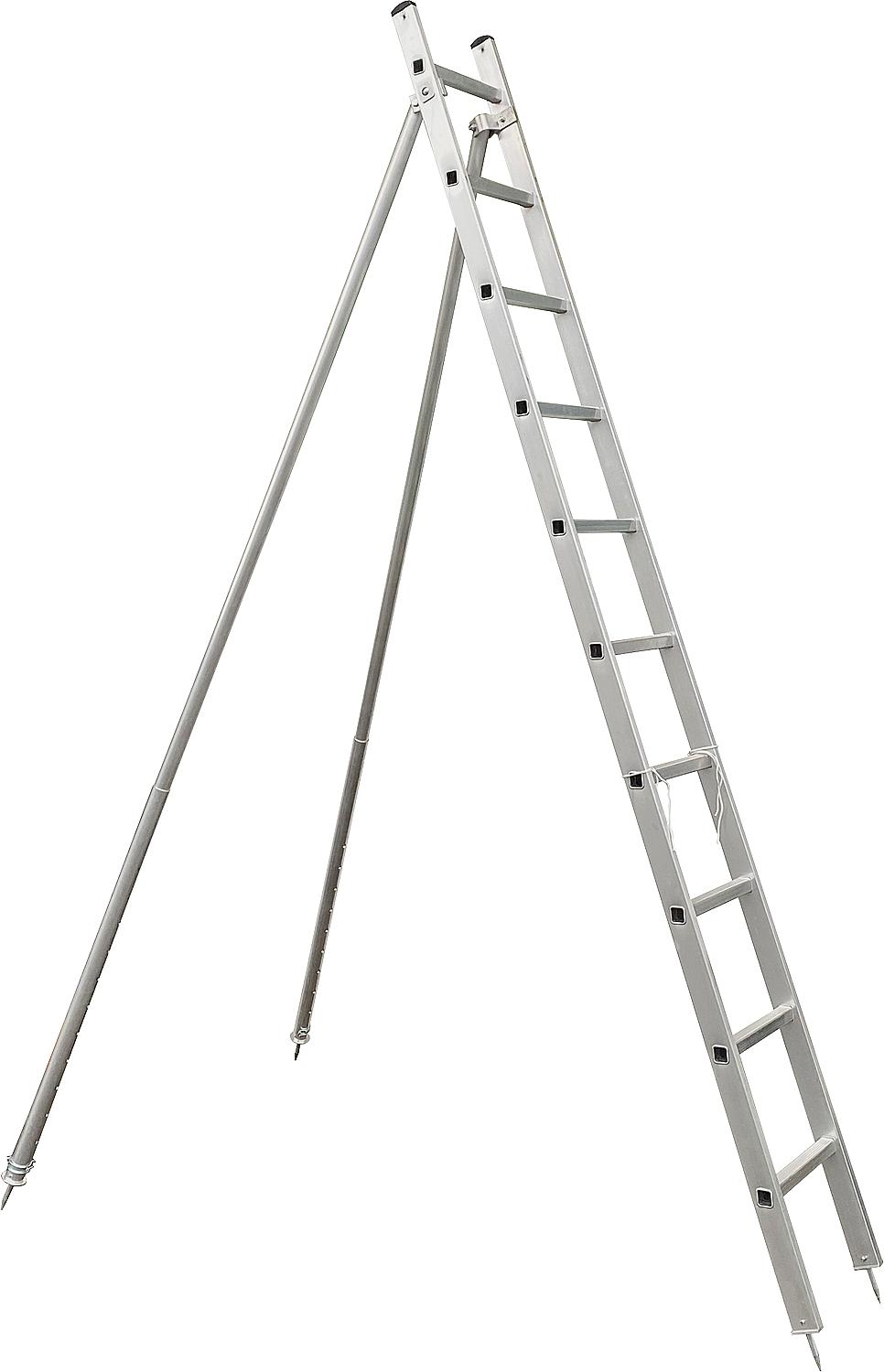 Obstbaum-Sprossen-Stützleiter einteilig