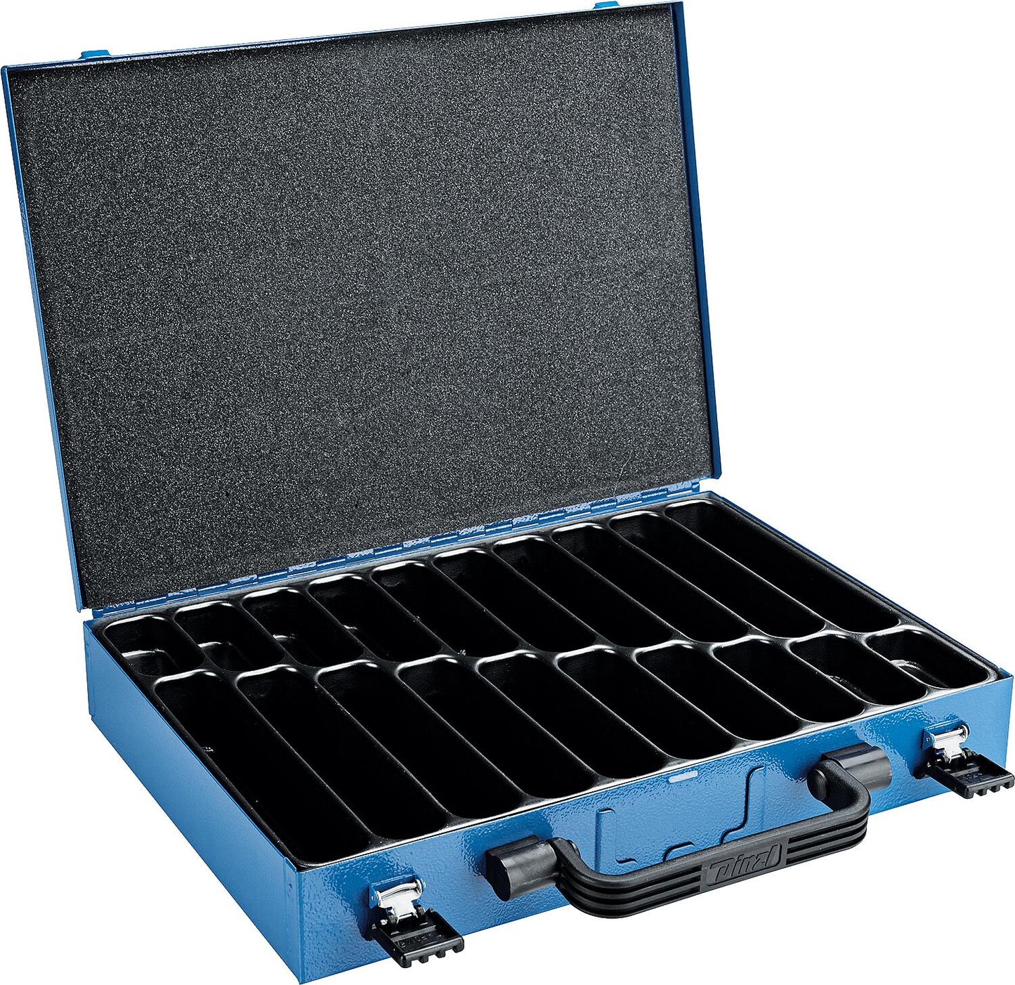 Assortment case SN 50 with 4-compartment plastic insert - Dimensions W x D x H: 340 x 240 x 50 mm