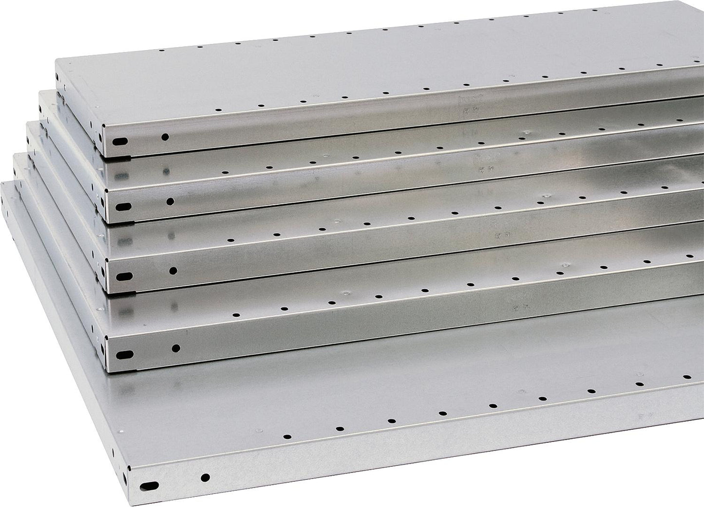 BERT galvanized steel shelf including 4 shelf supports W x D 870 x 400 mm