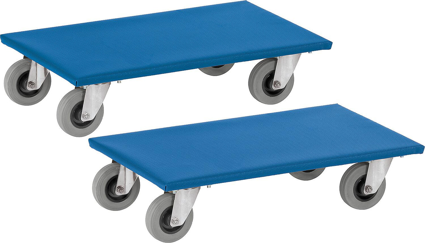 Chariot de manutention Fetra® 2351, capacité de charge 250 kg, surface de chargement 600 x 300 mm, conditionnement : 2 pièces