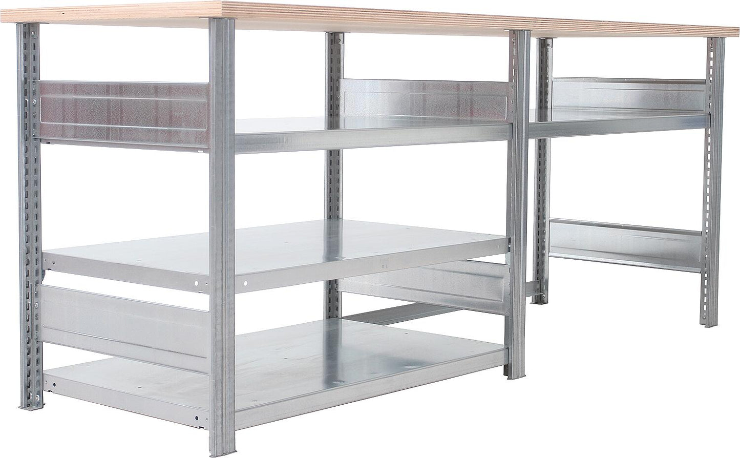 BERT workbench with 1 shelf, width 1100mm, height 880mm, depth 700mm