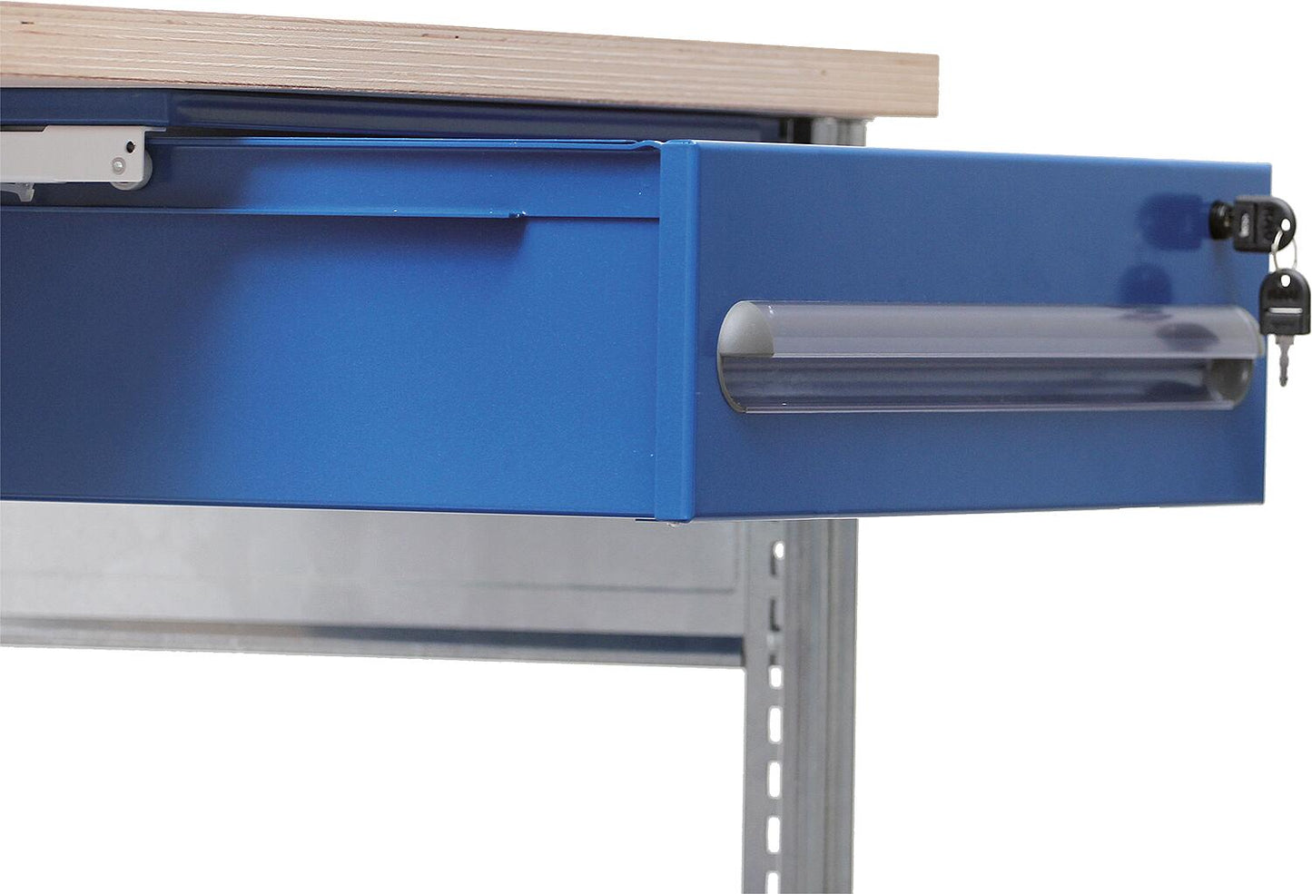 BERT wall-mounted drawer for workbench, lockable, WxHxD 530x150x590mm