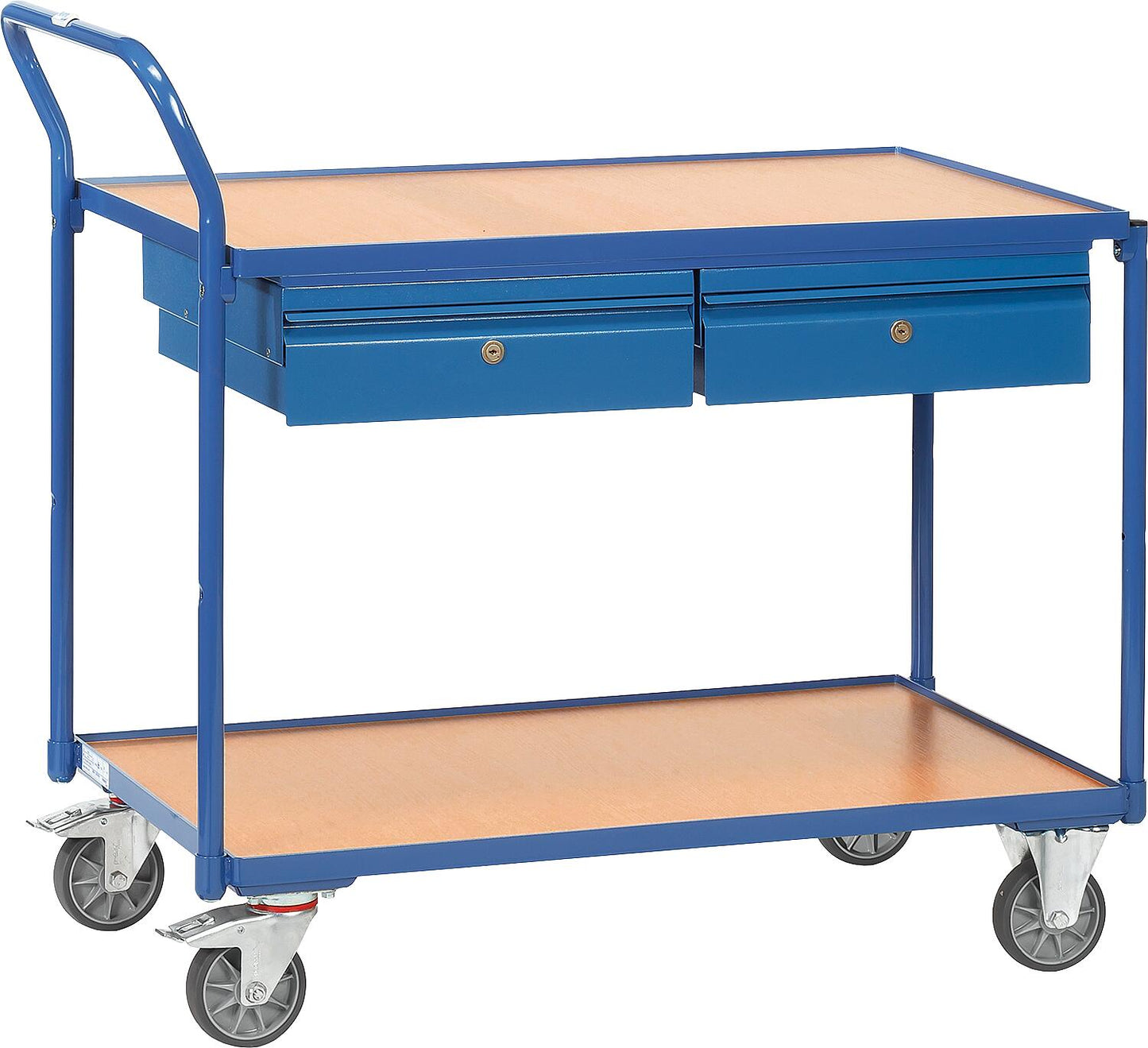 Tischwagen fetra® 2622 m. 2 Schubladen Ladefläche 1000 x 600 mm