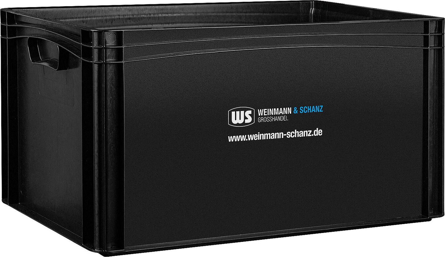 Transport box WS black 400 x 300 x 120 mm without lid