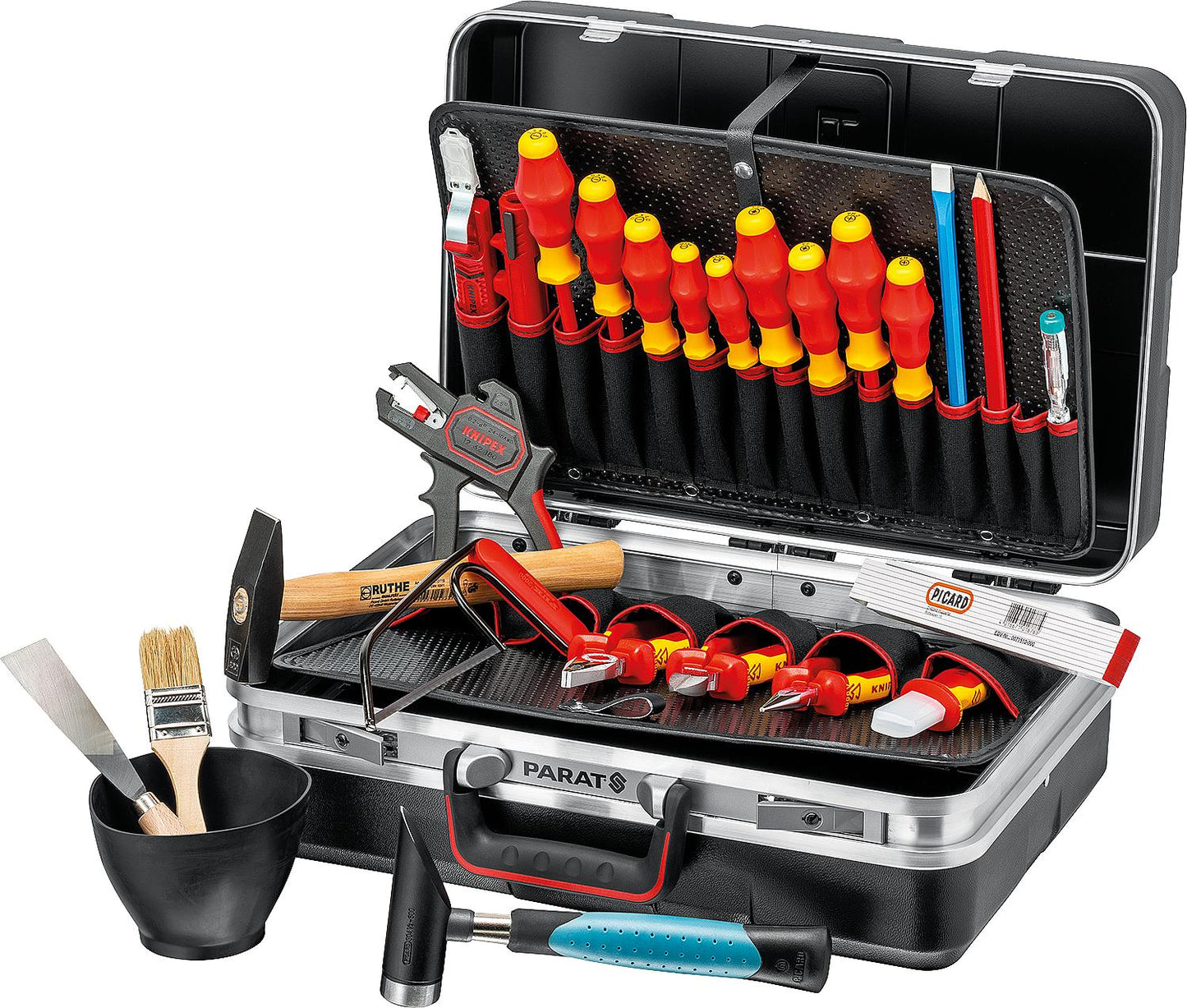 Coffret à outils électriques VDE, 26 pièces. Dimensions : 460 x 190 x 310 mm