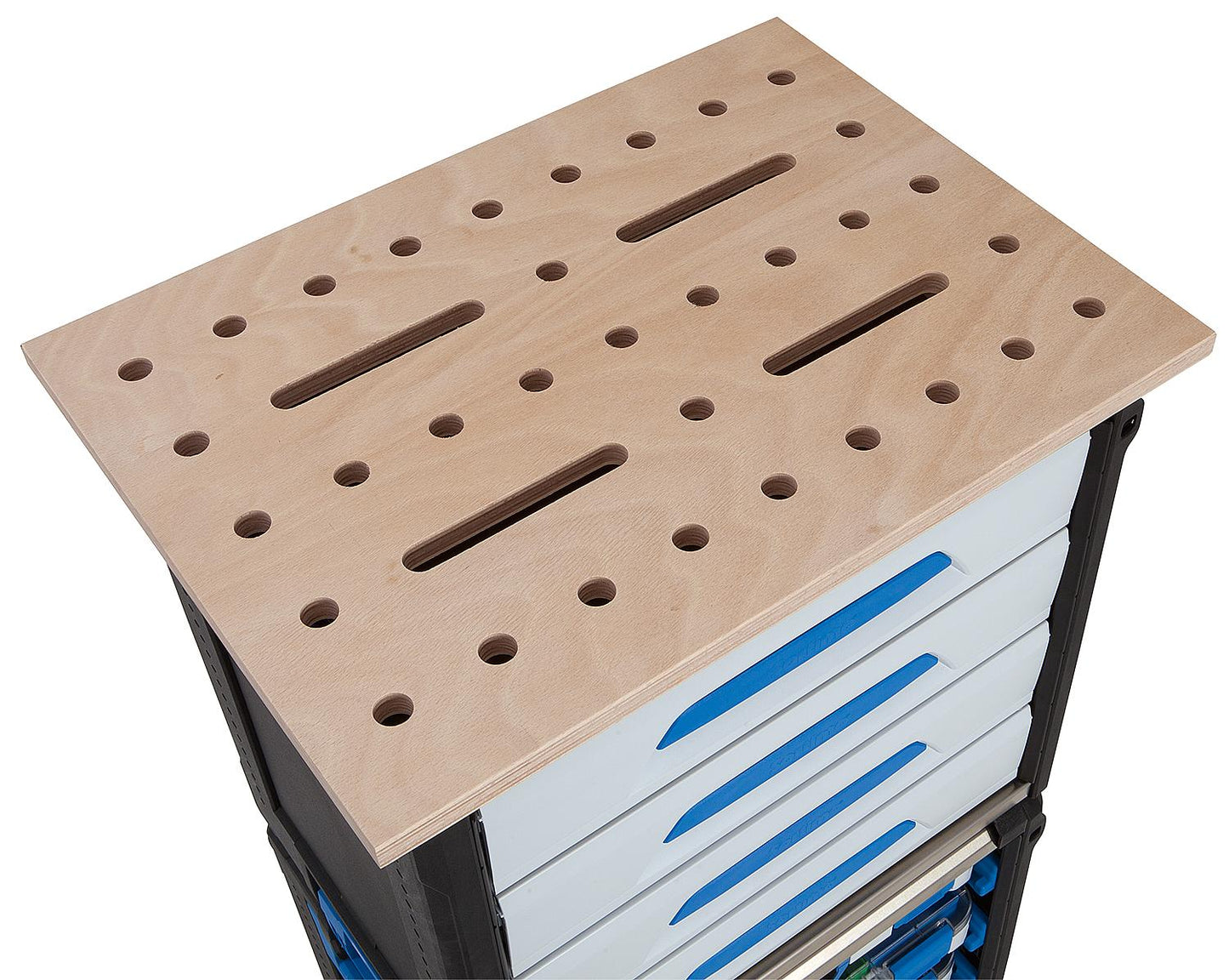 Plan de travail perforé Sortimo, compatible avec WorkMo 24