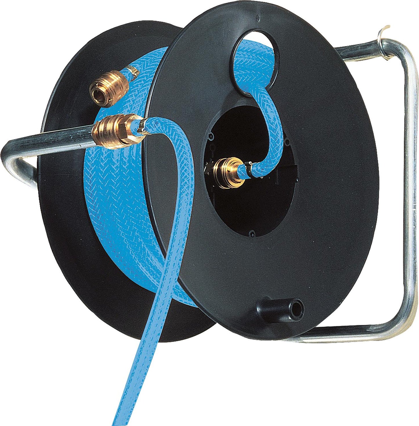 Professional-grade compressed air hose reel, up to 15 bar operating pressure, hose diameter 9/15 mm, length = 20 m