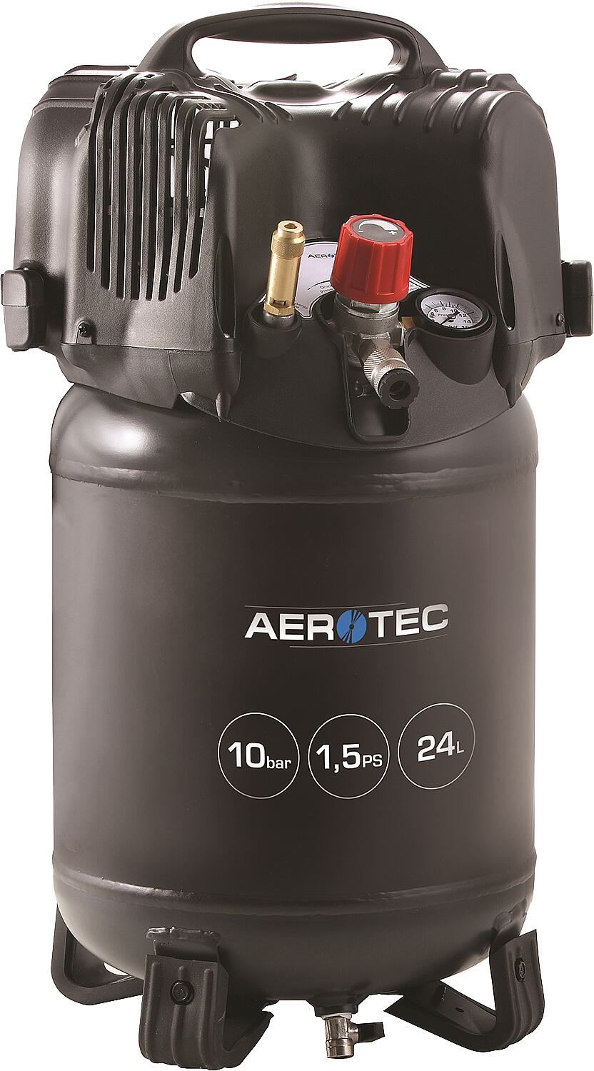Aerotec 200-24 ECO piston compressor, with 24-liter tank