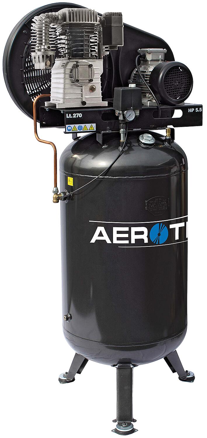 Aerotec N59-270 Pro piston compressor, with 270 liter tank