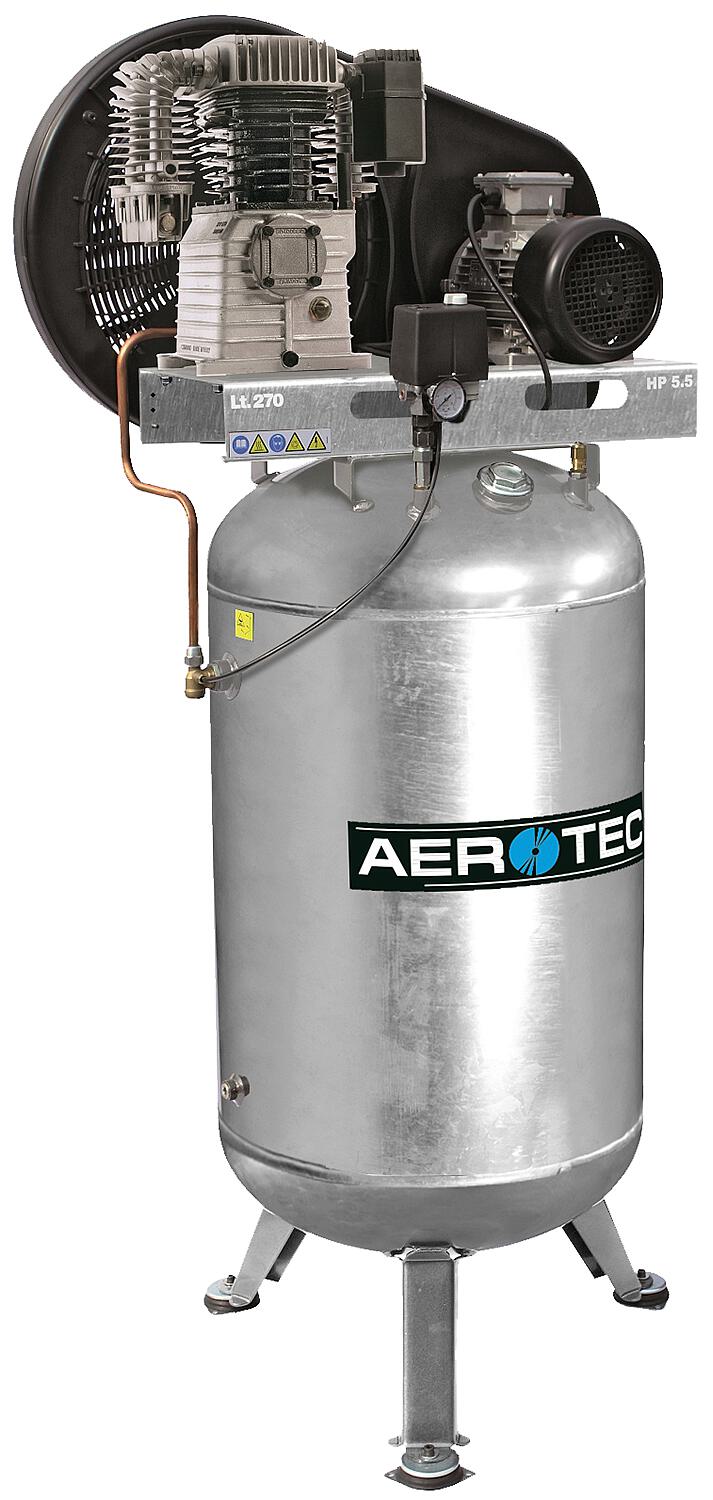 Aerotec N59-270 Z Pro AD2000 piston compressor, with 270 liter tank