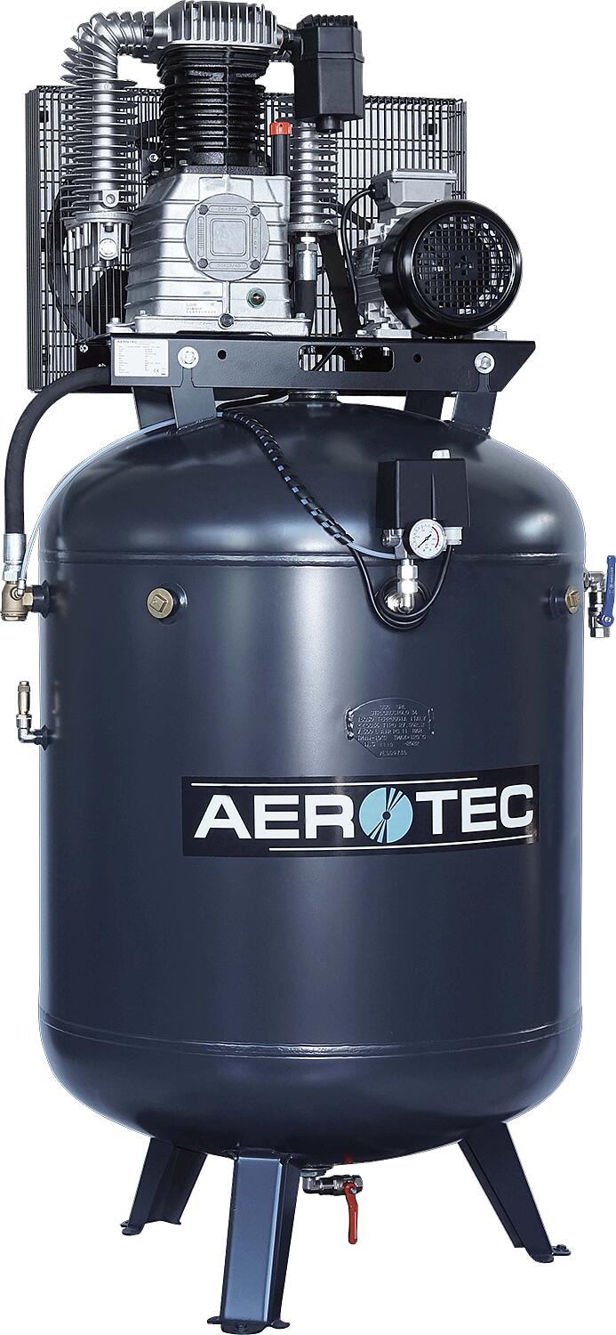 Aerotec 820-500 l vertical piston compressor - 4 kW - 15 bar