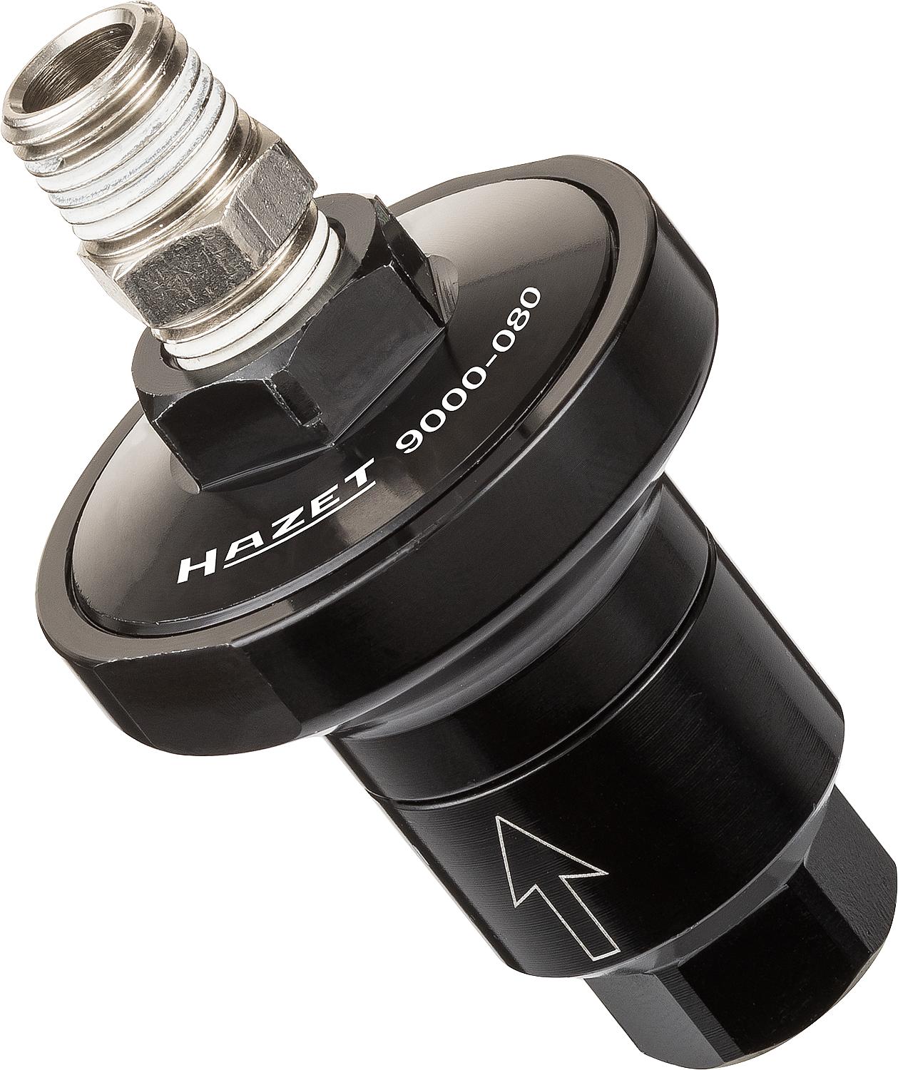 HAZET 1/4" male thread pressure reducer including DN 7.2 and adapter