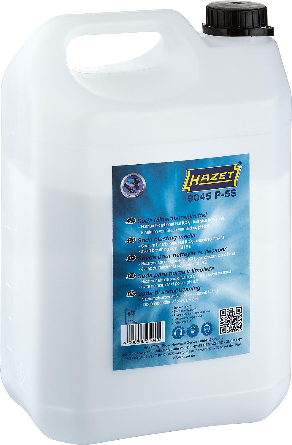 HAZET mineral blasting media in 5 L containers