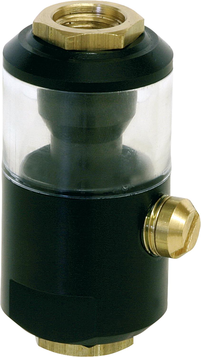 Small oiler for mounting on pneumatic tools, 1/4" connection