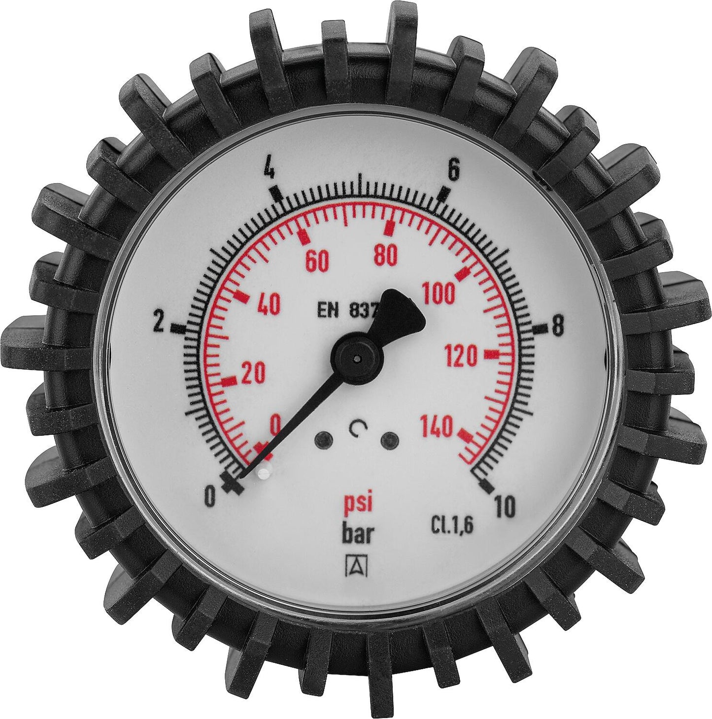 Protective cap for pressure gauge of standard hand tire inflator