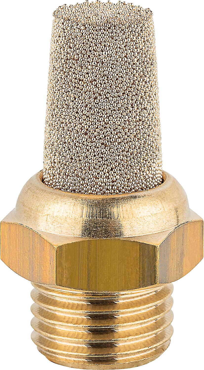 Silencieux en bronze fritté