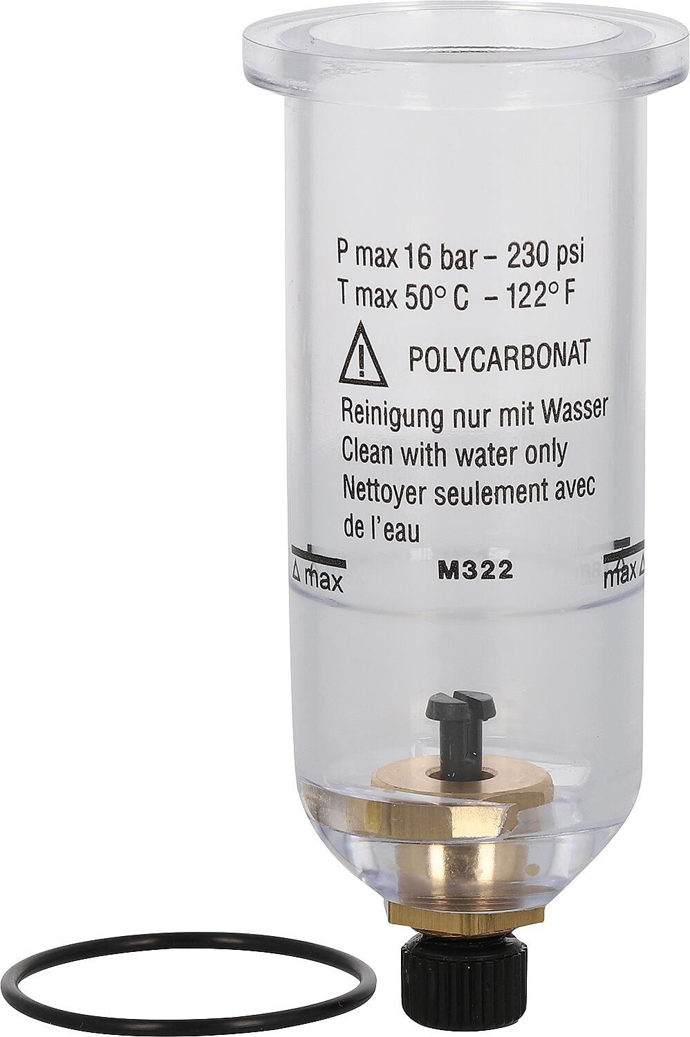 Conteneur en plastique - taille standard G1/4 + G3/8