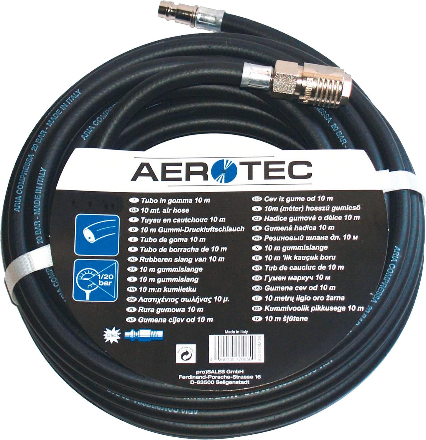 Druckluftschlauch Aerotec 20 Meter x 6mm