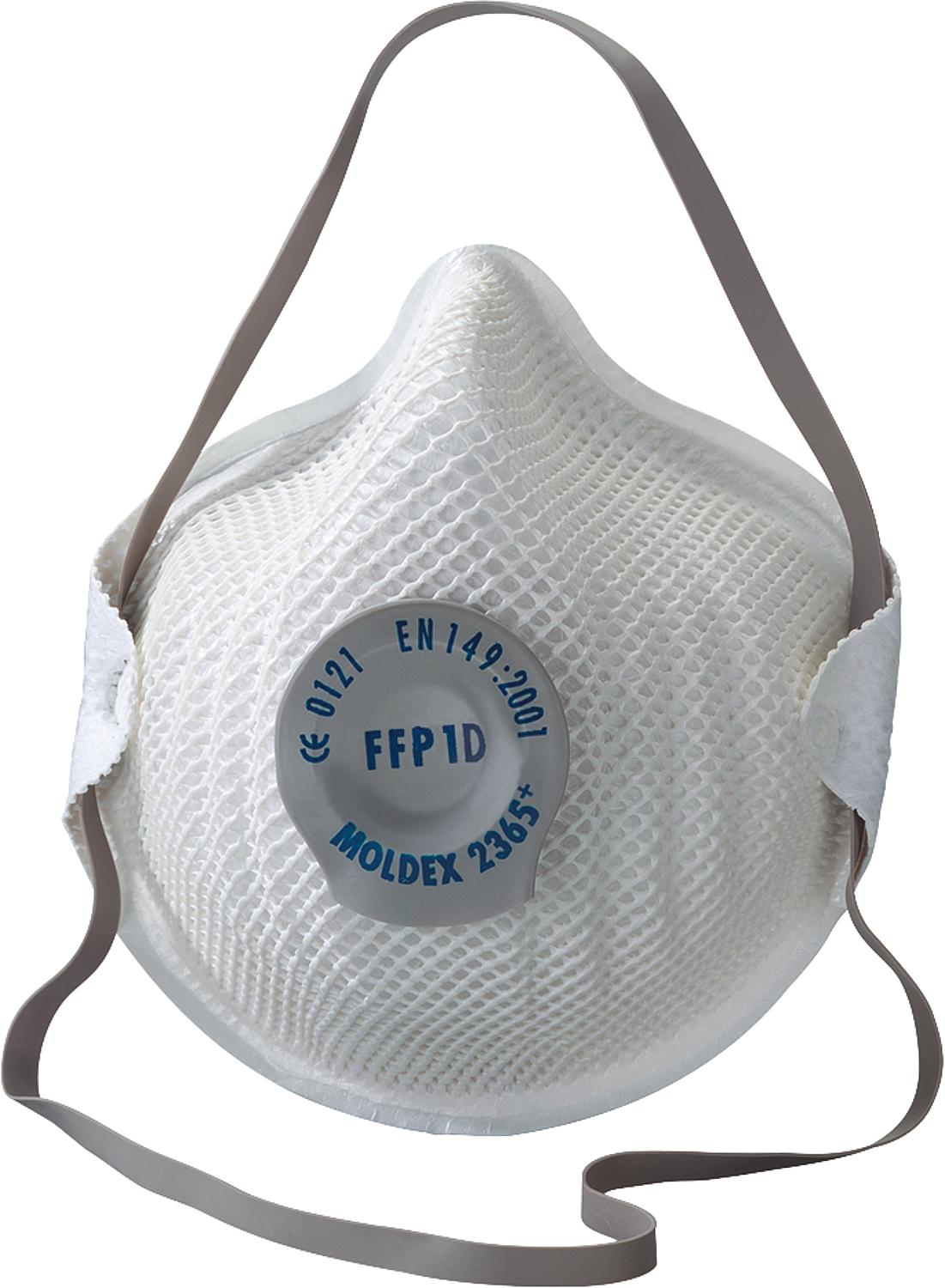 FFP1 NR D active shape respirator mask with climate valve, pack of 20