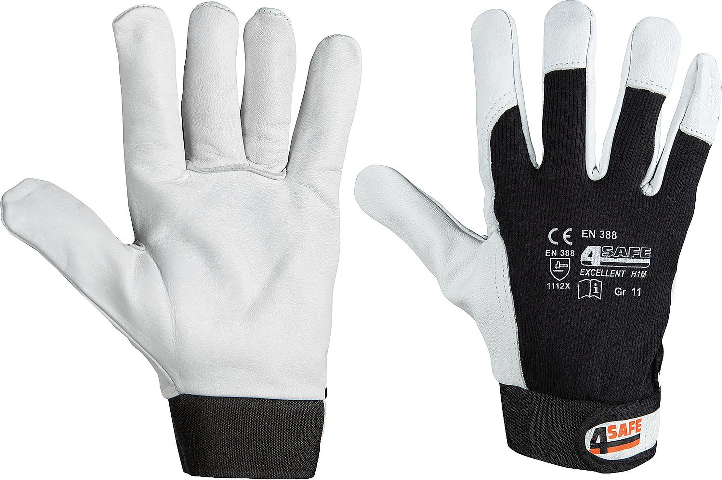 Nappa leather work gloves, size M