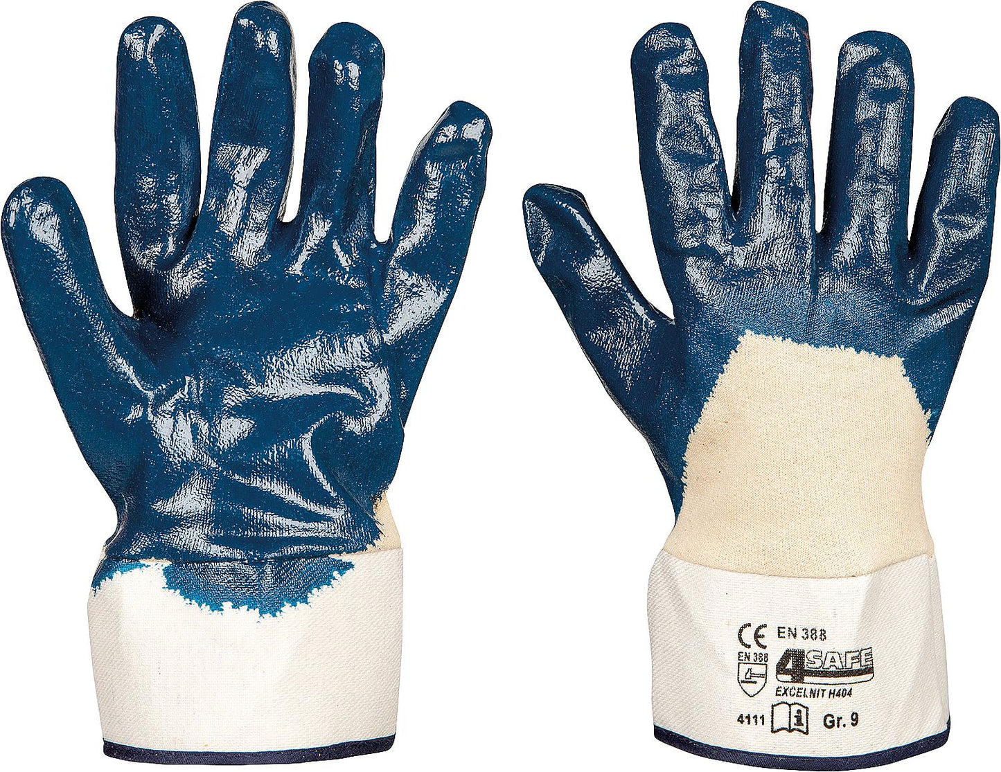 Nitrile-coated work glove, size L