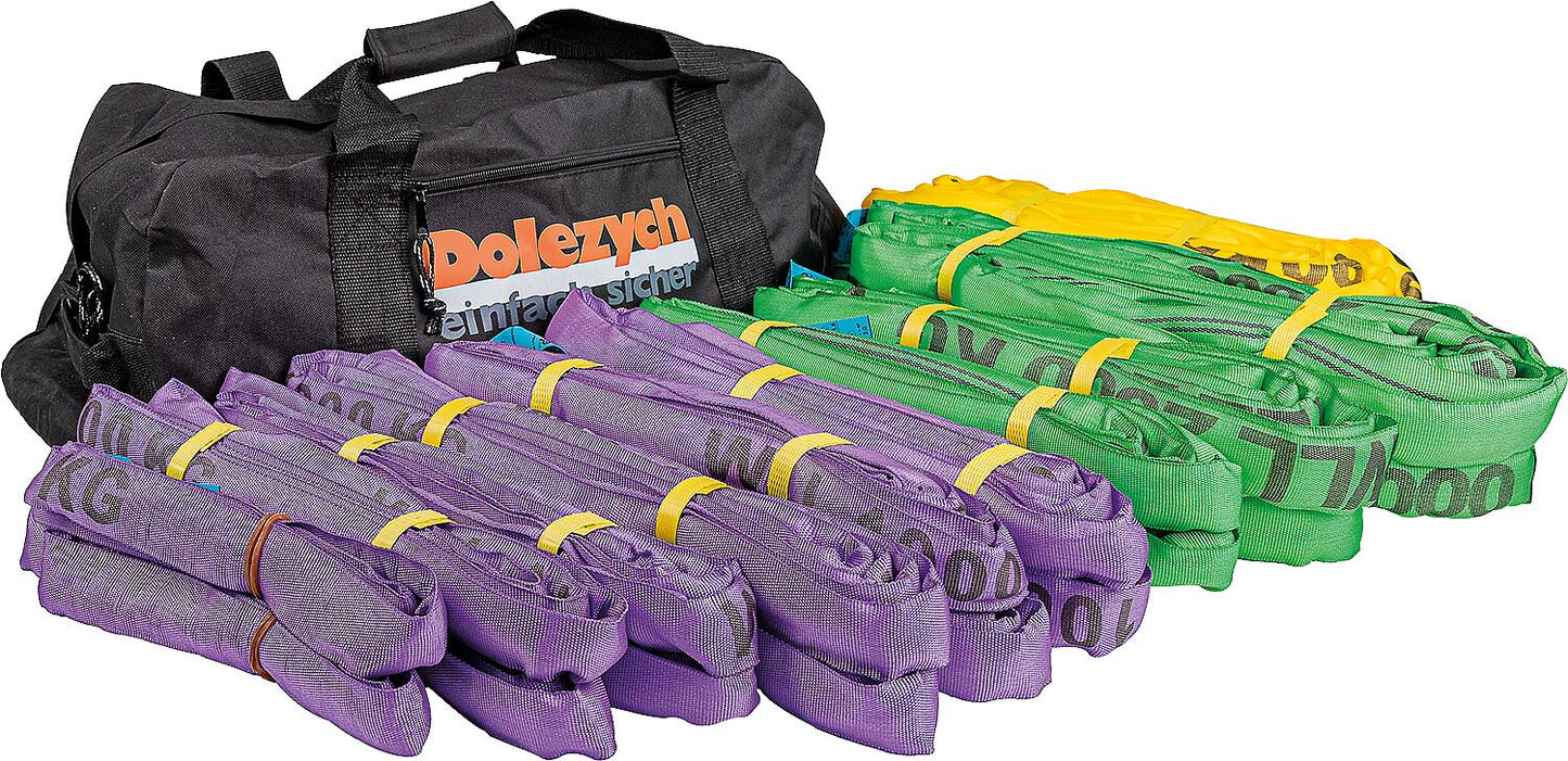 Round sling set, 20 pieces, in sports bag, 05849801