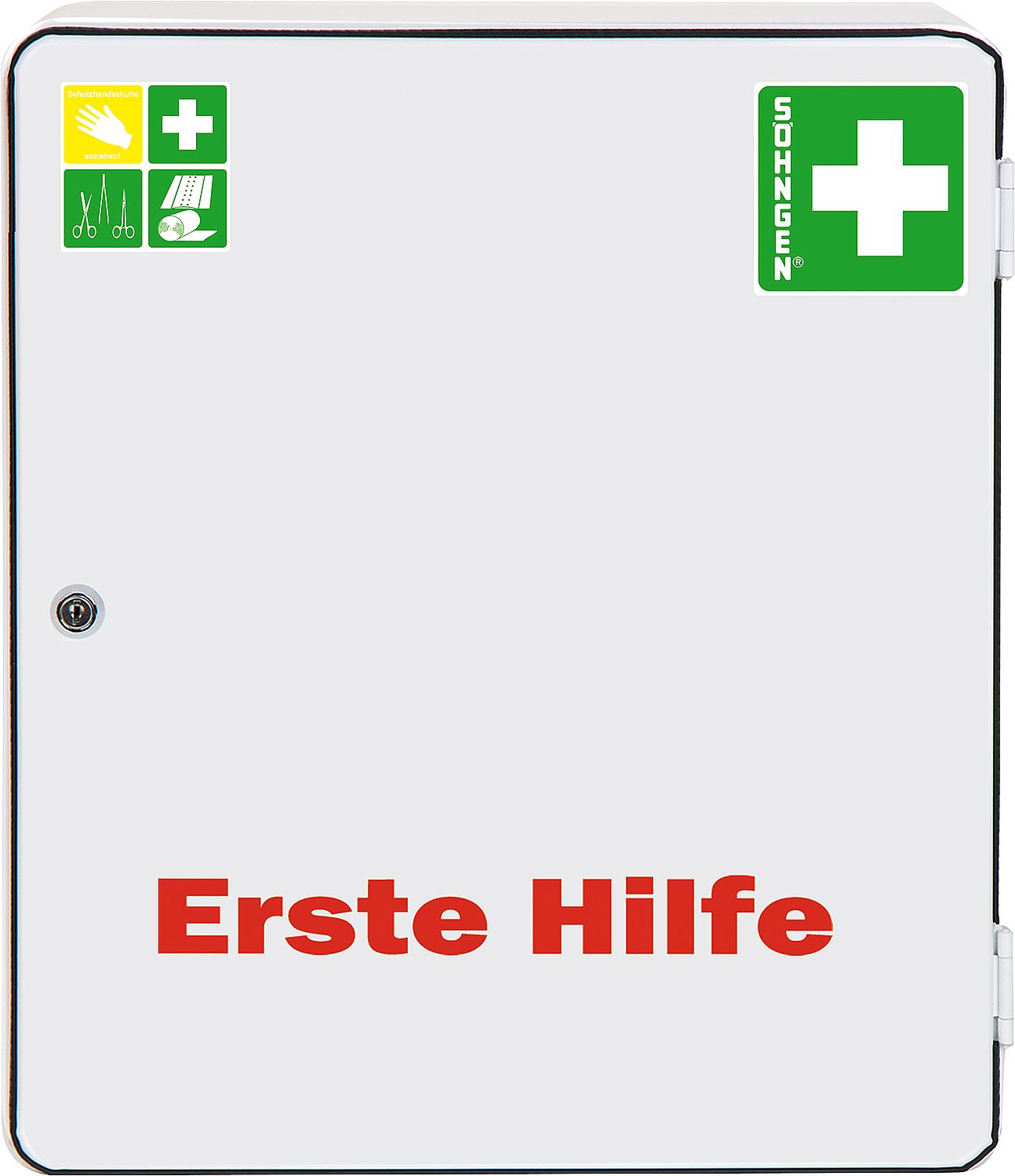 First aid cabinet BONN, contents standard DIN 13157