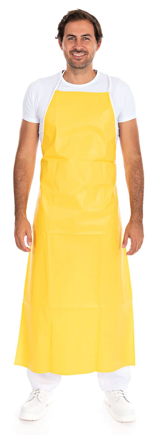 Tablier à bavette CemicalStar, jaune, 1 pièce