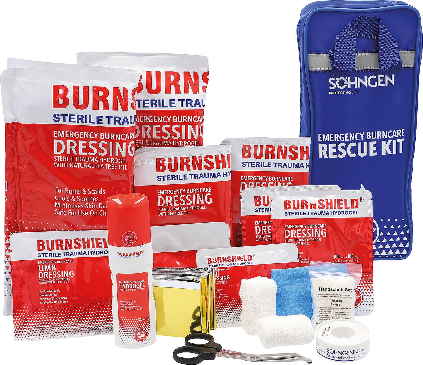 Kit de soins pour brûlures, Söhngen, 16 pièces, 1012289