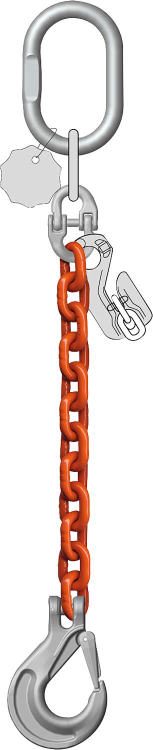 Single-strand lifting chain, 1.4t, 6mm, length 2m