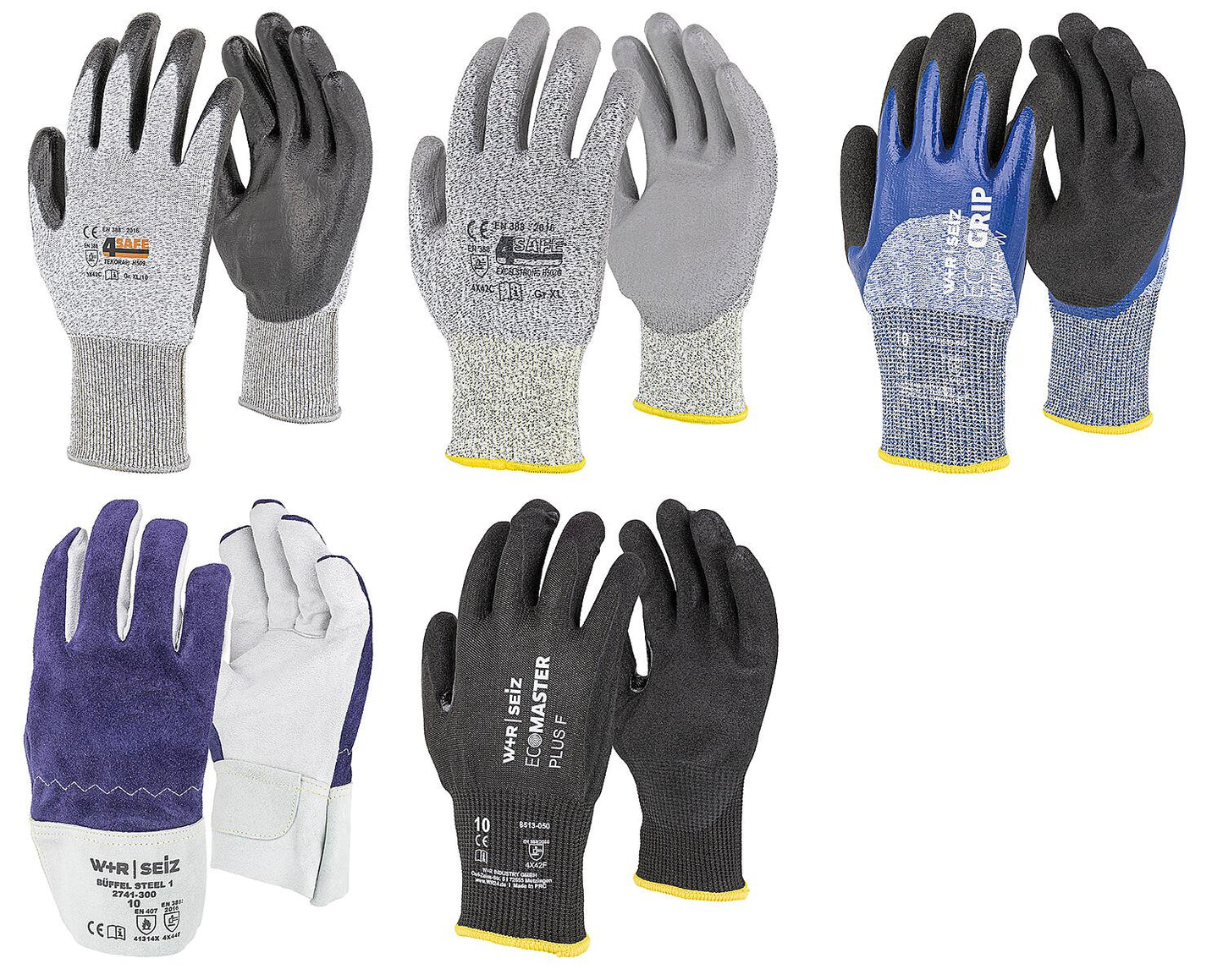Glove set GR10/XL cut protection, 5-piece