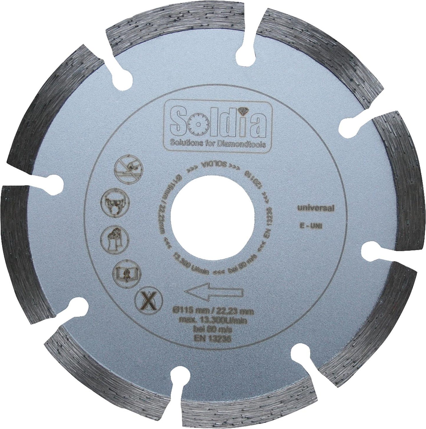 Diamond cutting disc universal E-UNI Drm. 115 x 22.23mm