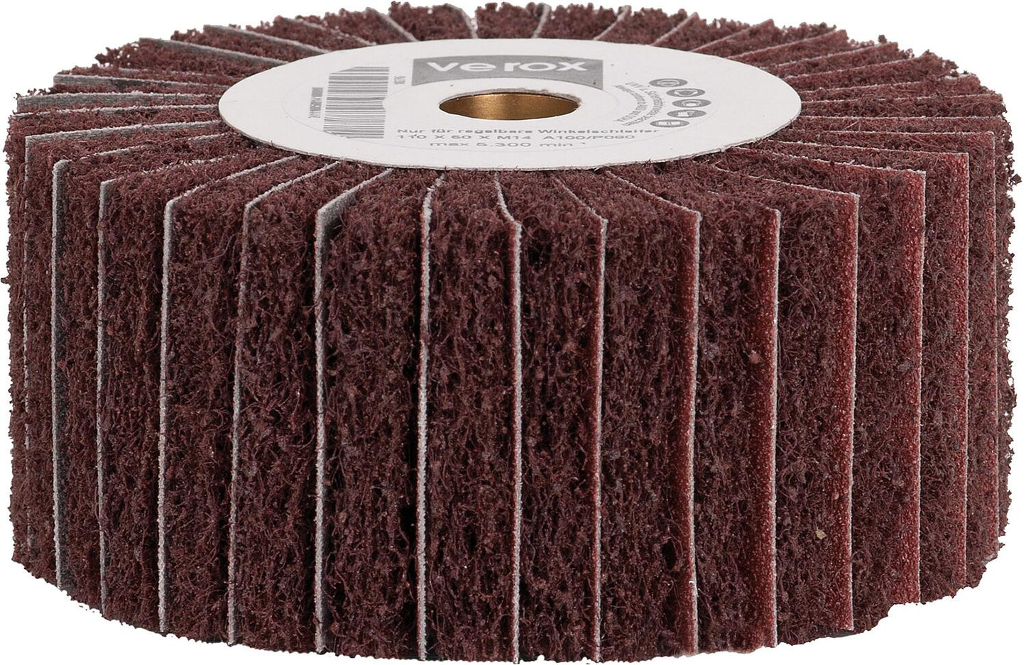 Vliesfächerwalze verox® komb. mit SL M 14 Innen-Gewinde 110x50xM14 Körnung