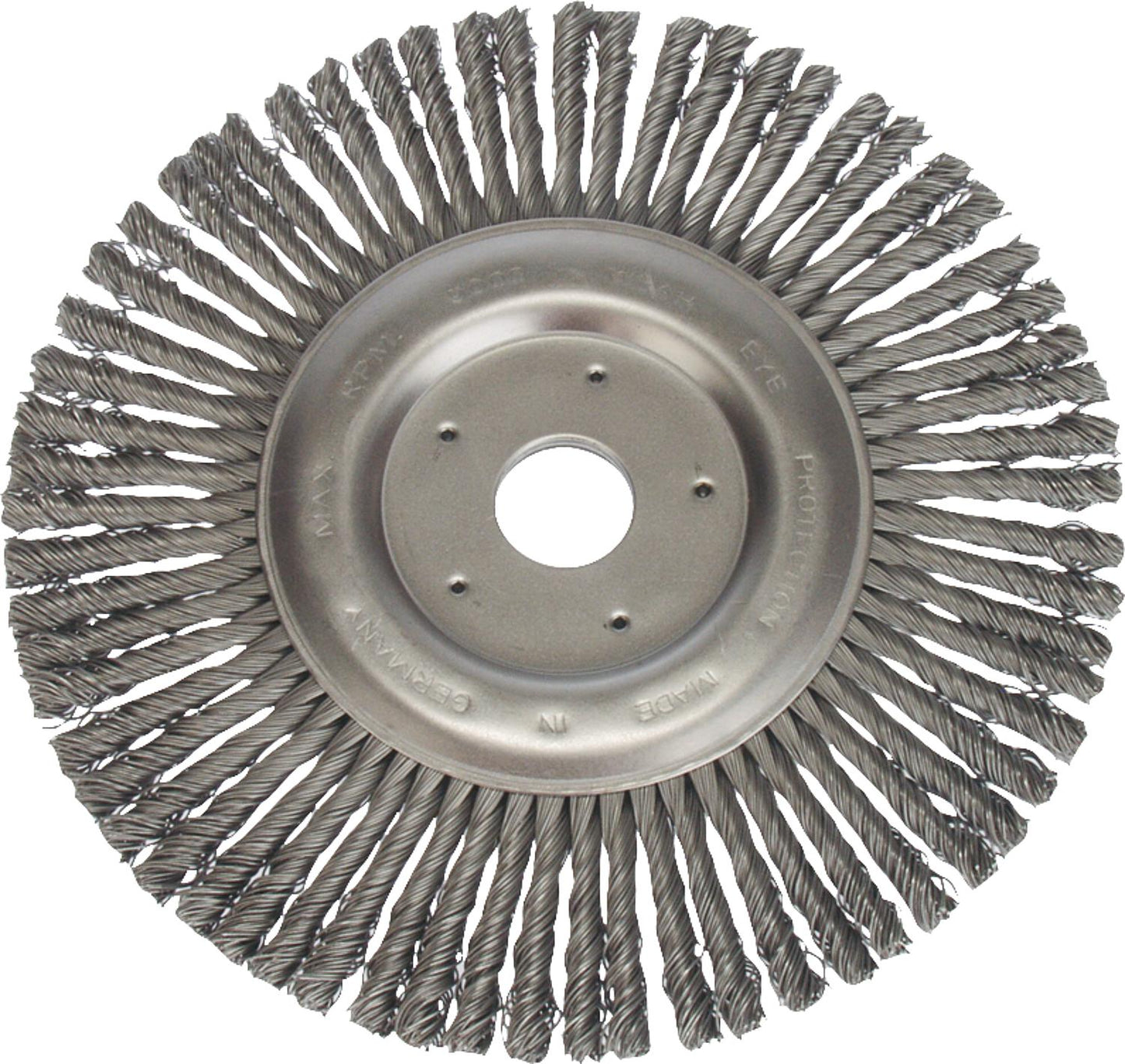 Brosses rondes tressées, fil d'acier, forme étroite