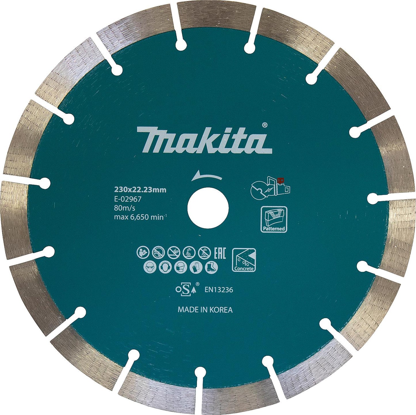 MAKITA E-02967 diamond cutting disc, D: 230mm for concrete