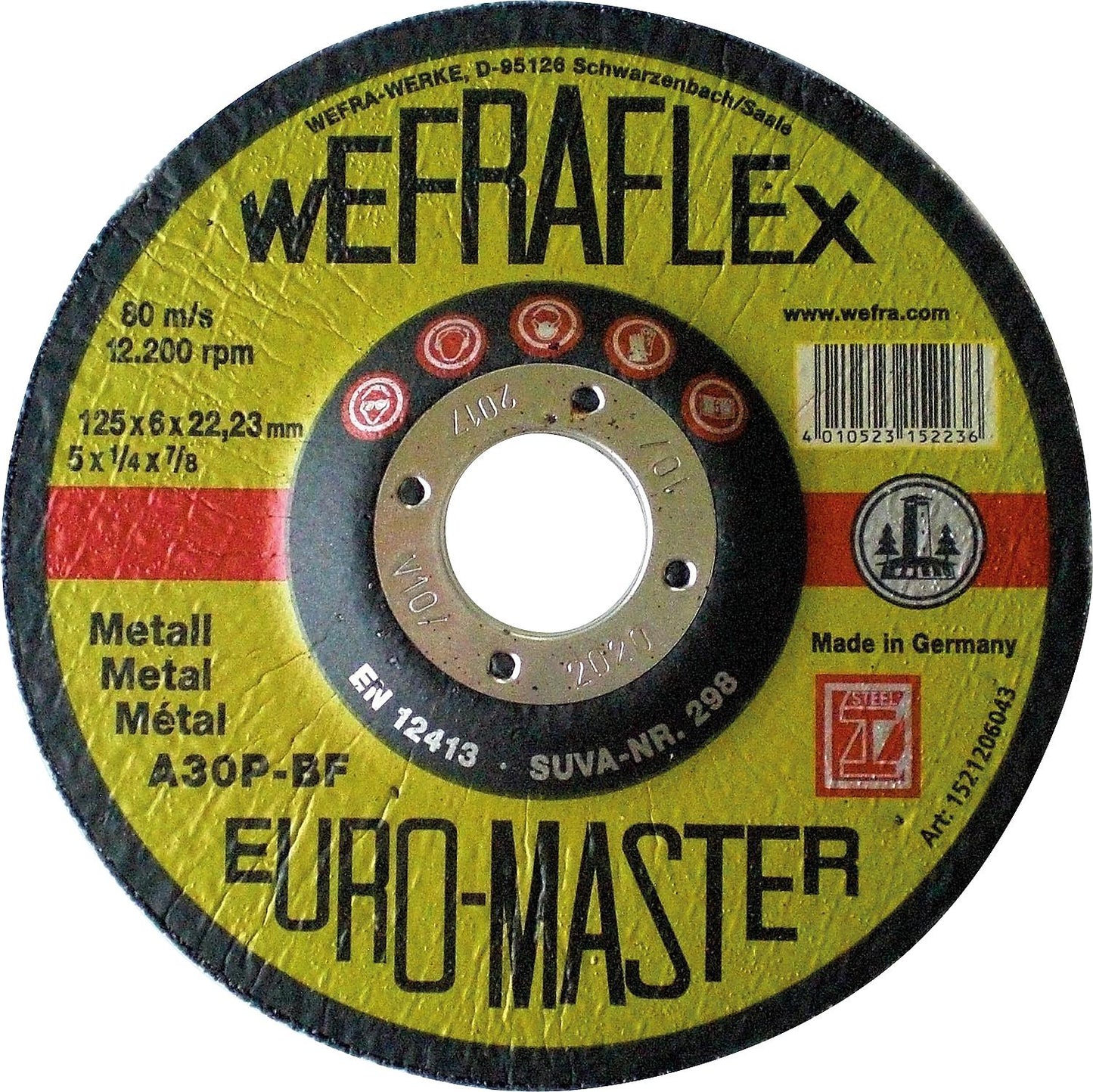 Disque à meuler Euromaster A 30 P, décalé, pour métaux
