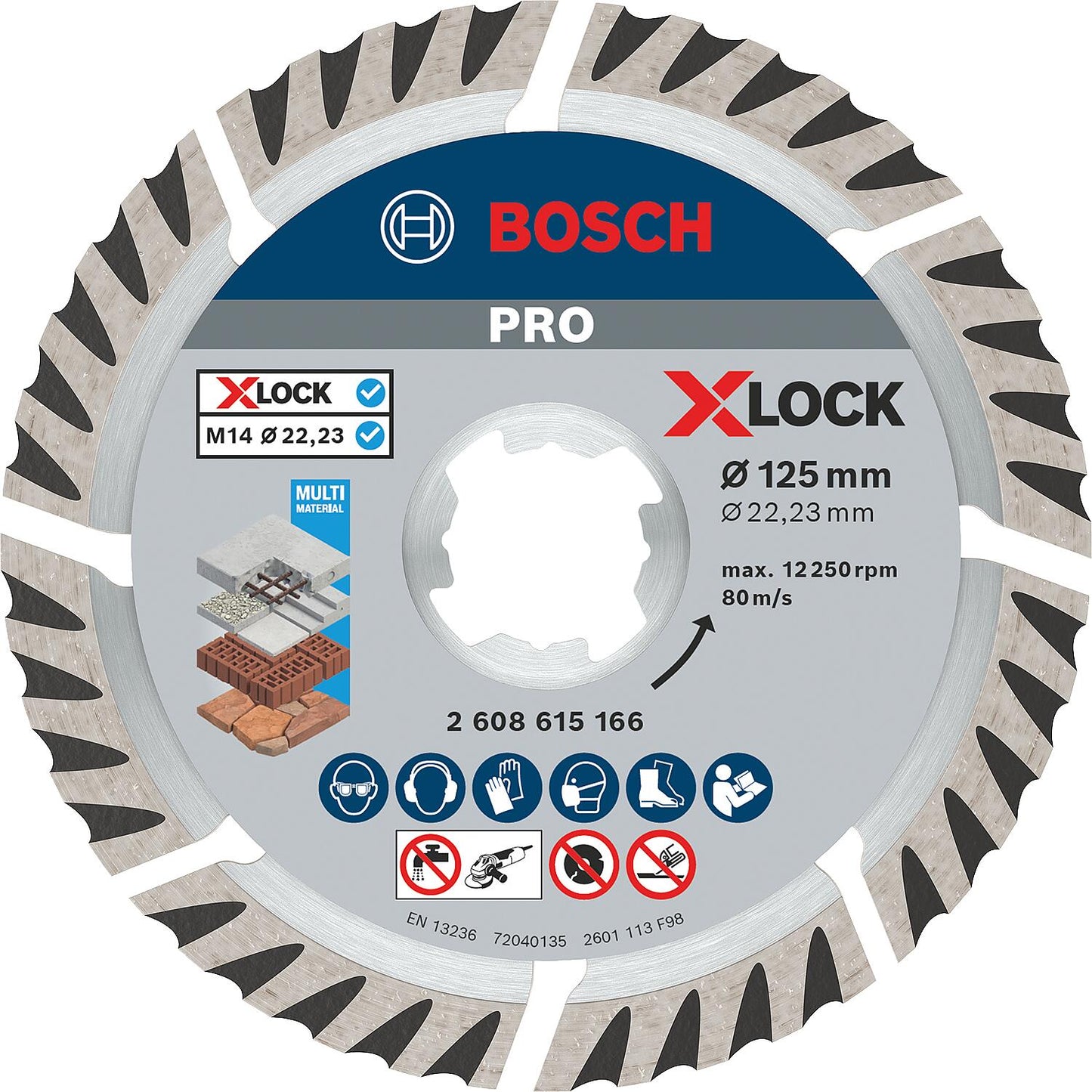 BOSCH® Diamond Standard for Universal cutting disc with X-Lock mount Ø 115 mm