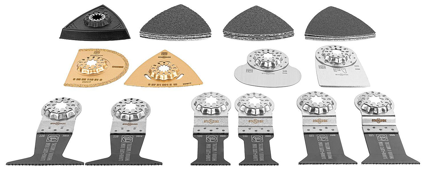 Schleif- und Sägeblätter-Set FEIN Best of Starlock 26-teilig