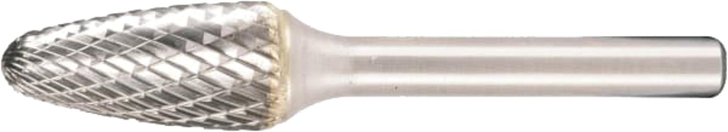 KLINGSPOR conical carbide end mill with cross-cut teeth, Ø 9.6 mm, L: 64 mm