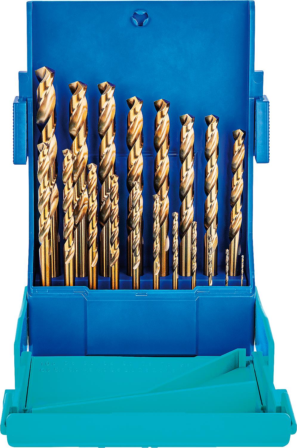 HELLER 19-piece HSS steel drill bit set