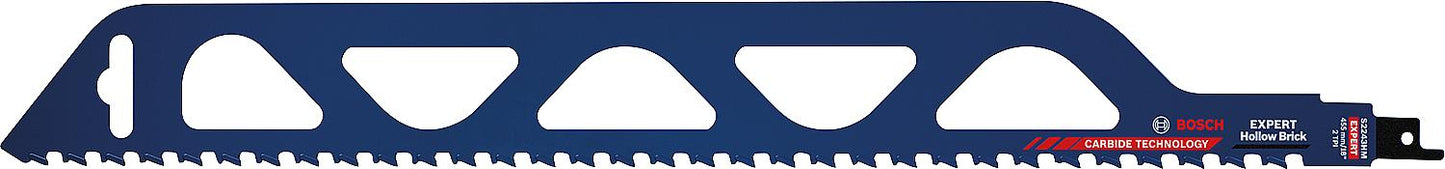 Säbelsägeblätter S2243HM für Poroton, Backstein (rot), CARBIDE TECHNOLOGY